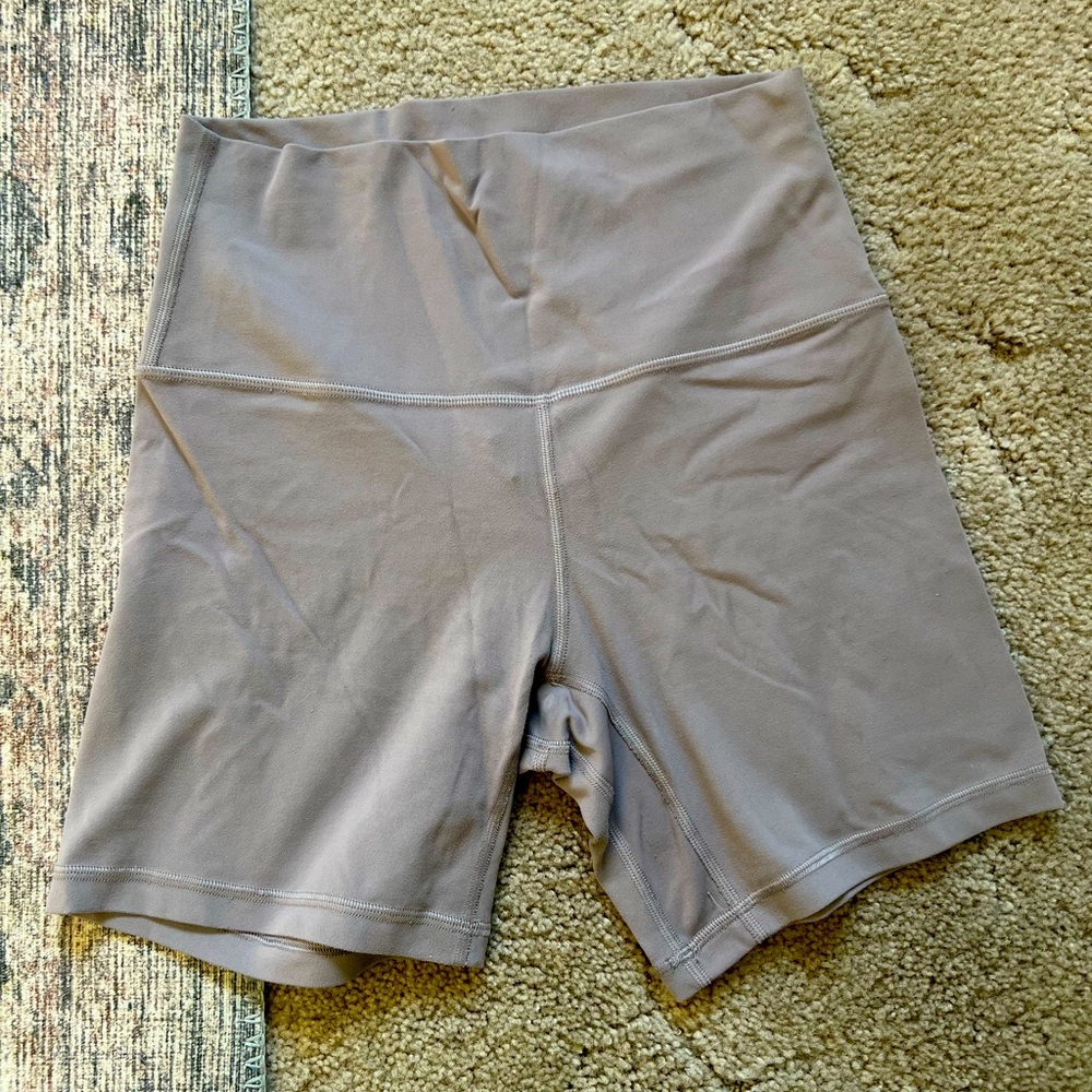 Women’s Lululemon align biker shorts. Size: 6.